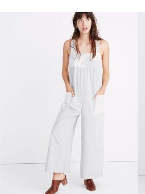 Madewell x The New Denim Project Patchwork Jumpsuit